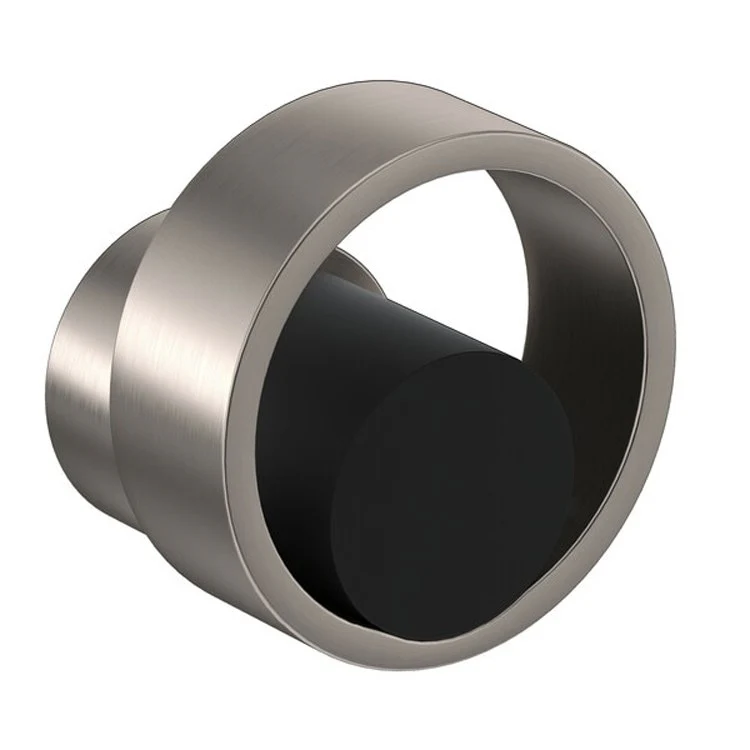 Volume Control Trim Eclissi with Diverter 1 Circular Handle Matte Black/Satin Nickel - Frankwebs