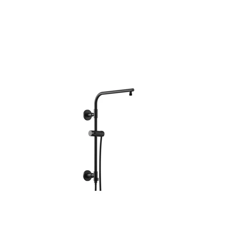 Shower Arm Essential Overhead Round Matte Black 15 Inch Brass - Frankwebs