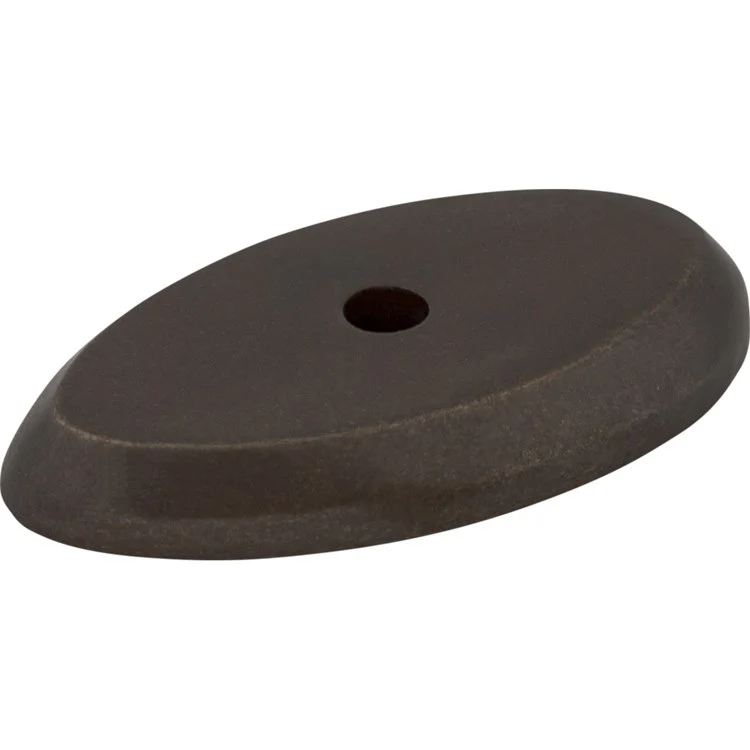 Knob Backplate Aspen Oval Medium Bronze 1-1/2 Inch 1 Hole Bronze - Frankwebs