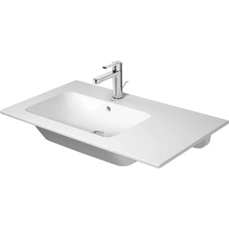 Lavatory Sink ME by Starck Wall Mount Left with Overflow 19-1/4 x 32-5/8 Inch Rectangle White 1 Hole - Frankwebs