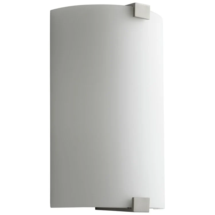 Siren Single-Light LED Wall Sconce with Glass Shade - Satin Nickel - Frankwebs