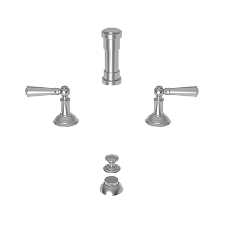 Bidet Faucet Aylesbury 8 to 16 Inch Spread 2 Lever ADA Satin Brass PVD - Frankwebs