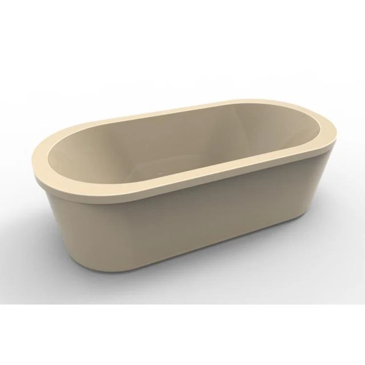 Soaking Tub Designer Collection Estee 72 x 36 Inch Freestanding Tub Only Center Bone Acrylic - Frankwebs