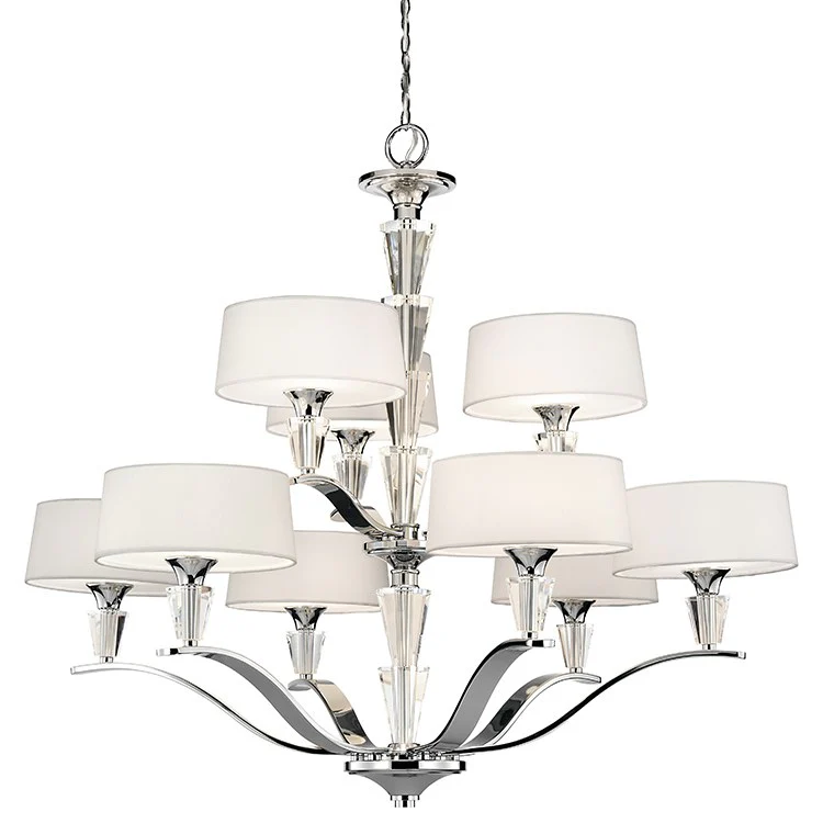 Crystal Persuasion Nine-Light Two-Tier Chandelier - Frankwebs