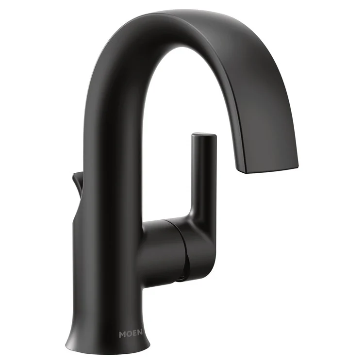 Lavatory Faucet Doux 1 Lever ADA WaterSense Matte Black 1.2 Gallons per Minute 1/3 Hole Metal 4-1/2 Inch - Frankwebs