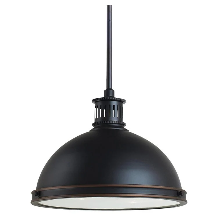 Pratt Street Metal Two-Light LED Pendant - Frankwebs