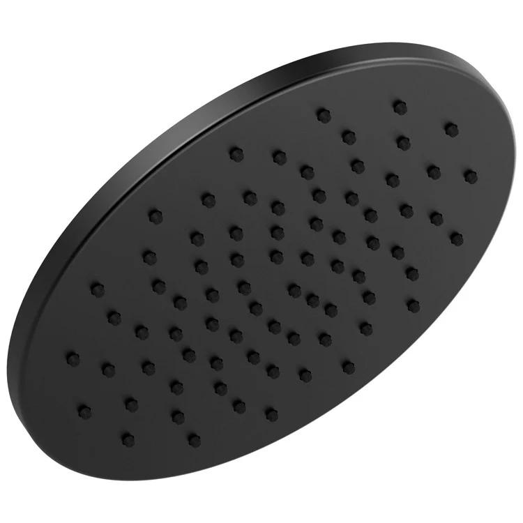 Showerhead Universal Showering 1 Function Rain Can Brilliance Black Onyx 11-3/4 Inch 1.75 Gallons per Minute Linear Round - Frankwebs