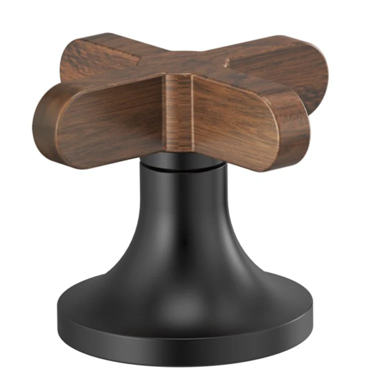 Handle Kit Odin Metal/Wood 2 Low Cross Brilliance Brushed Nickel ADA for Widespread Lavatory - Frankwebs