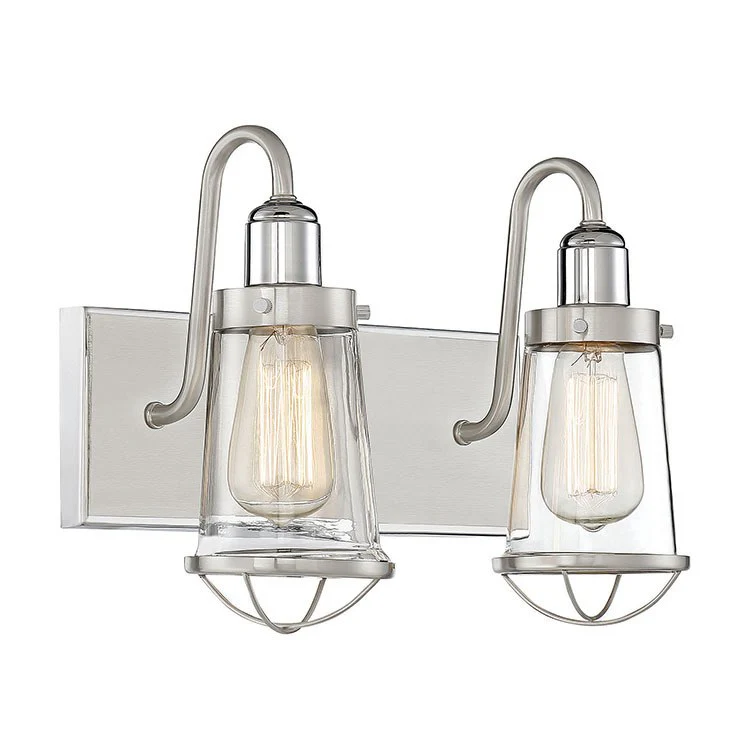 Lansing Two-Light Bathroom Vanity Fixture - Frankwebs
