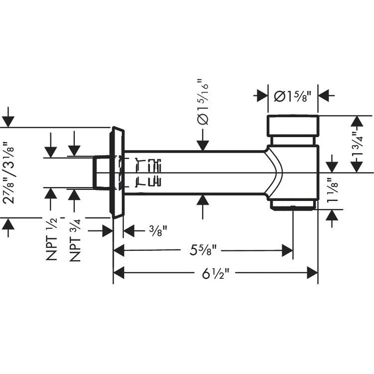 Tub Spout Locarno Integrated with Diverter Brushed Gold Optic 6-1/2 Inch 5.81 Gallons per Minute Brass - Frankwebs
