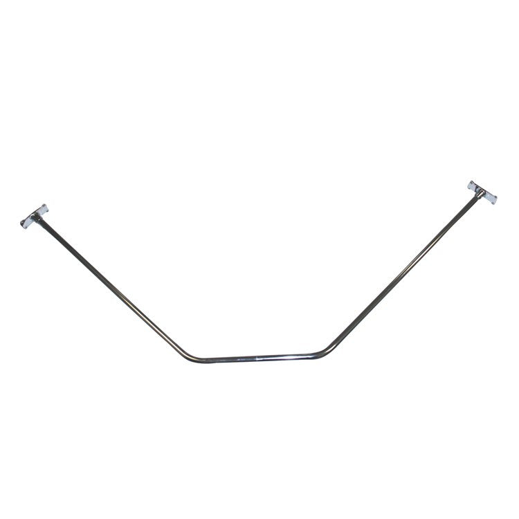 Shower Rod Neo Angle Polished Chrome 16 x 36 Inch Brass - Frankwebs