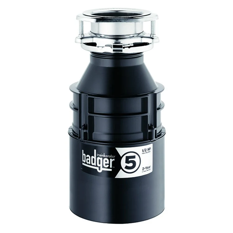 Badger 5 Compact 1/2 HP Continuous Feed Garbage Disposal - Frankwebs