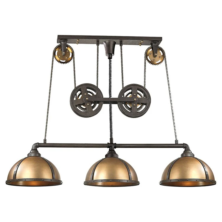 Torque Three-Light Island Chandelier - Frankwebs