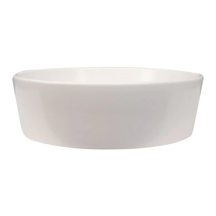Vessel Harmony Above Counter Round 16-1/2 Inch Matte White Vitreous China - Frankwebs