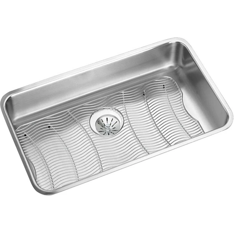 Kitchen Sink Gourmet 30.5 x 18.5 Inch Single Bowl Kit with Perfect Drain Lustrous Satin Undermount - Frankwebs