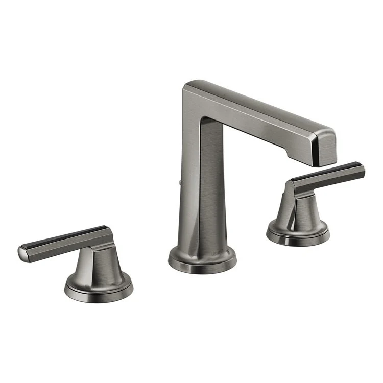 Lavatory Faucet Invari Widespread 6-16 Inch Spread Less Handle ADA WaterSense Brilliance Luxe Nickel 1.5 Gallons per Minute Column Spout - Frankwebs