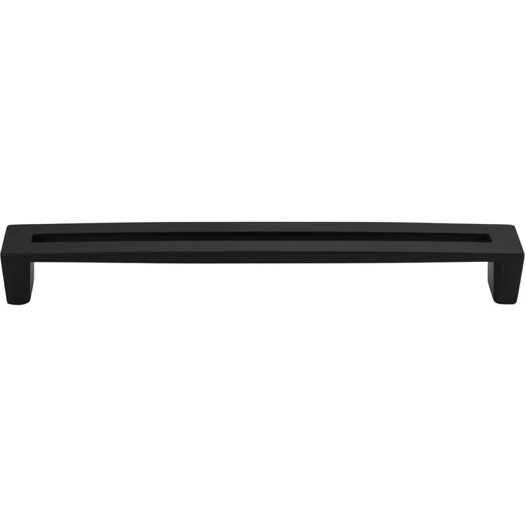 Drawer Pull Atlas Centinel Matte Black Zinc Alloy 7-9/16 Inch 8 x 1 Inch - Frankwebs