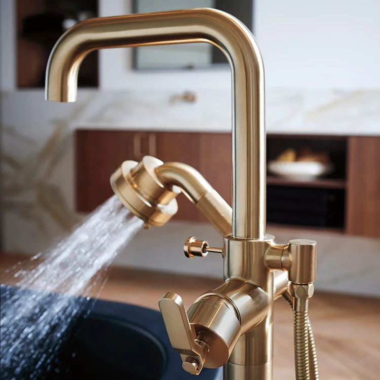 Litze Single Handle Freestanding Tub Filler without Handle - Frankwebs