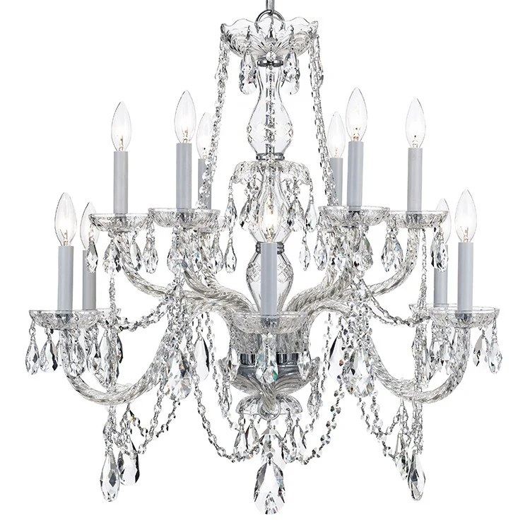 Traditional Crystal Twelve-Light Chandelier - Frankwebs