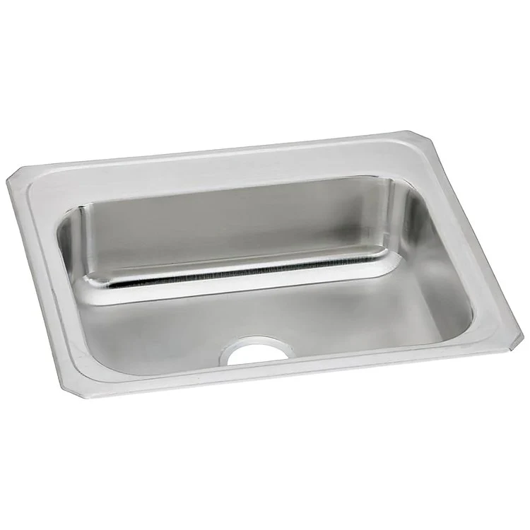 Kitchen Sink Celebrity 25 x 22 Inch Single Bowl Brushed Satin Drop-In - Frankwebs