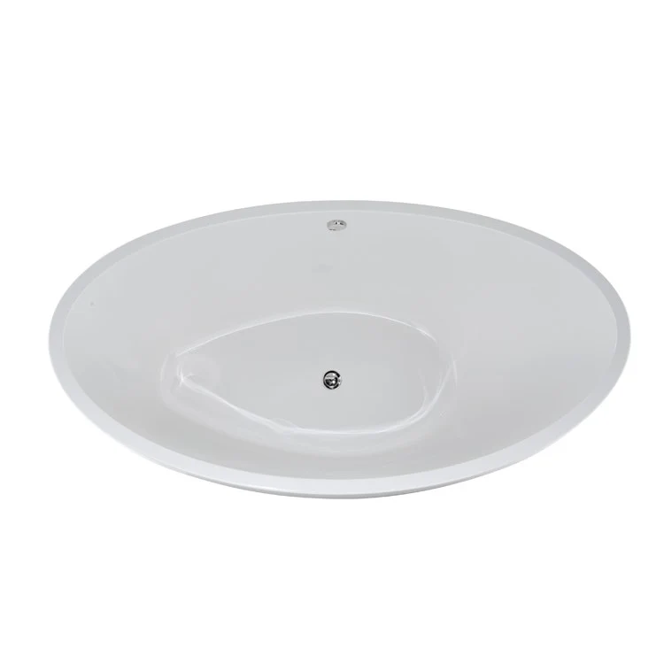 Air Tub Designer Collection Carli Drop-In Bone Oval 6 Jet Acrylic 66 x 36 x 25 Inch - Frankwebs