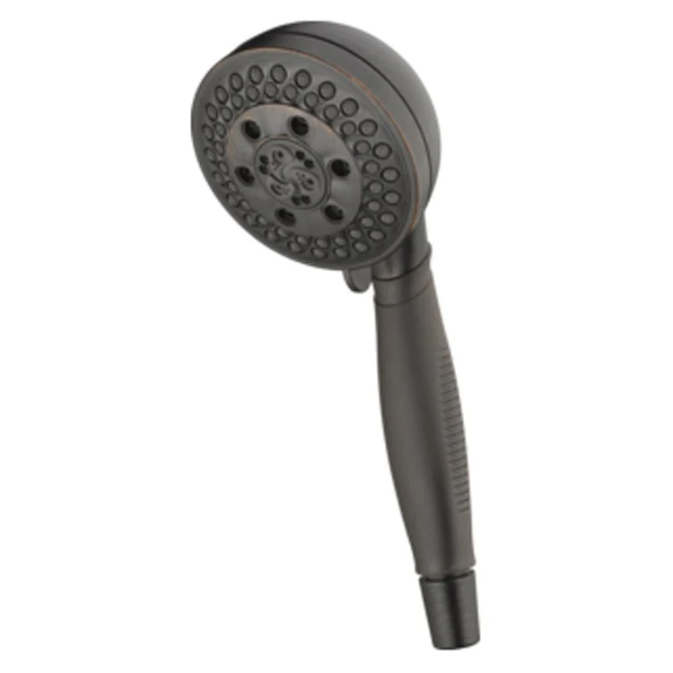 Handshower Universal Showering Components Round with H2Okinetic Matte Black 5 Function ADA 1.75 Gallons per Minute - Frankwebs