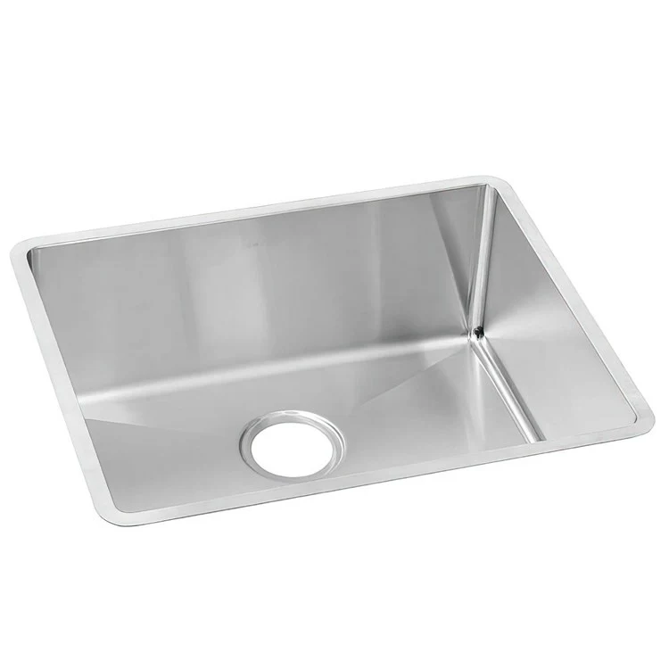 Kitchen Sink Crosstown 22.5 x 18.5 Inch Single Bowl Polished Satin Undermount Drain Location Rear Center Includes 1000003457 Template - Frankwebs