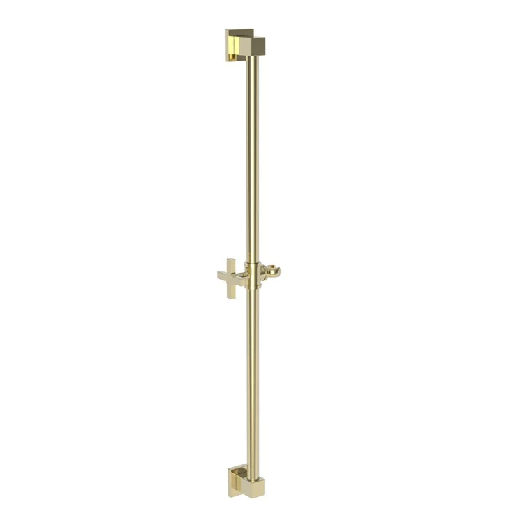 Slide Bar Square Plate 36 Inch French Gold PVD Brass Wall Mount - Frankwebs