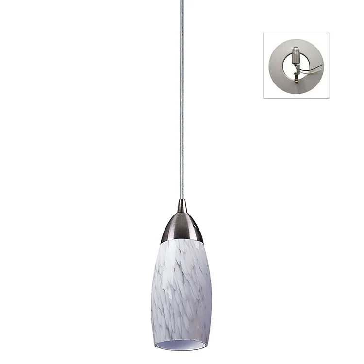 Milan Single-Light Pendant with Recessed Light Kit - Frankwebs