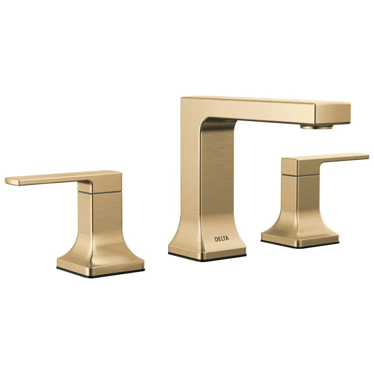 Lavatory Faucet Velum Widespread 2 Lever ADA WaterSense Brilliance Champagne Bronze 1.2 Gallons per Minute - Frankwebs