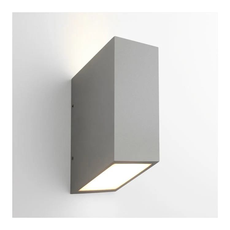 Uno Two-Light LED Large Outdoor Wall Sconce - Gray - Frankwebs