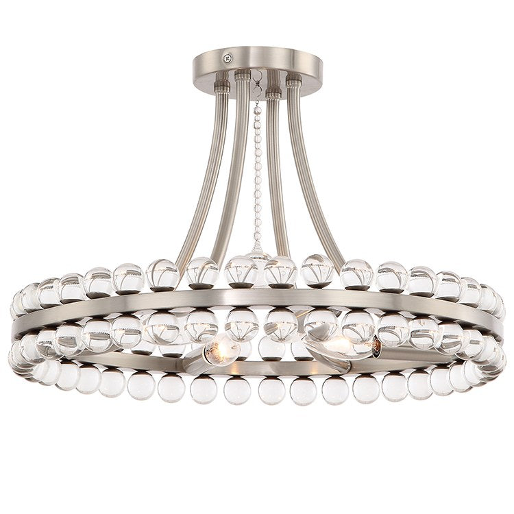 Clover Four-Light Semi-Flush Mount Ceiling Fixture - Frankwebs