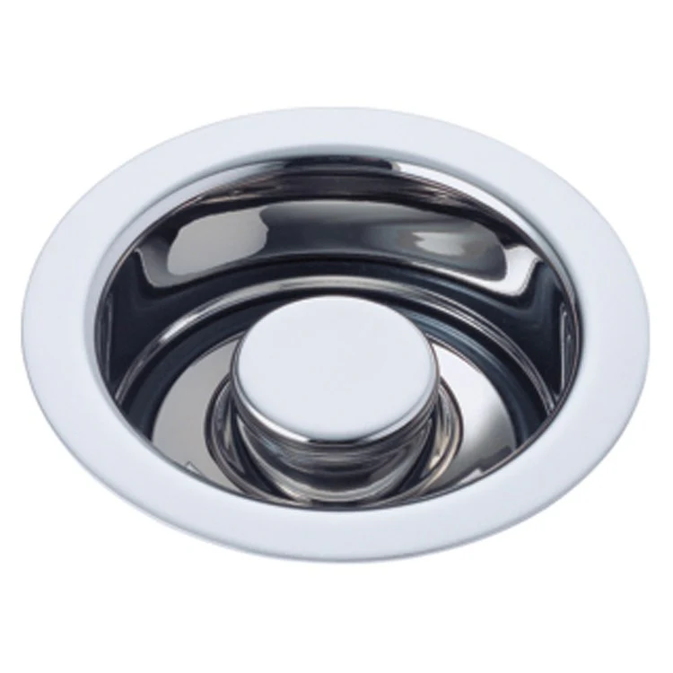 Disposal Flange with Stopper Black Stainless 4-1/2 Inch Brass for Kitchen Sink - Frankwebs