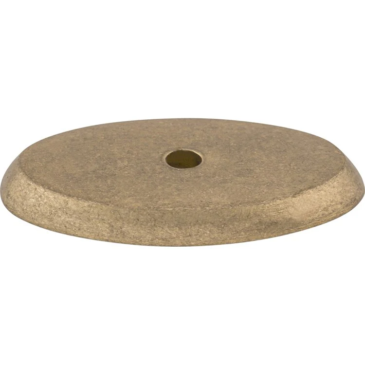 Knob Backplate Aspen Oval Light Bronze 1-3/4 Inch 1 Hole Bronze - Frankwebs