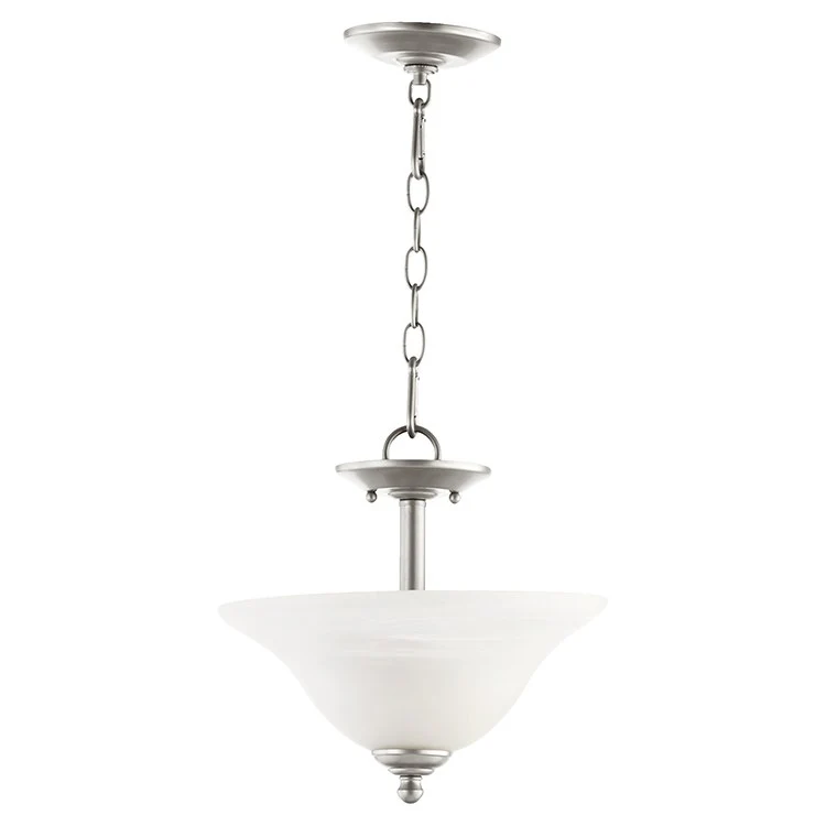 Spencer Two-Light Convertible Semi-Flush Mount Ceiling Fixture/Pendant - Frankwebs