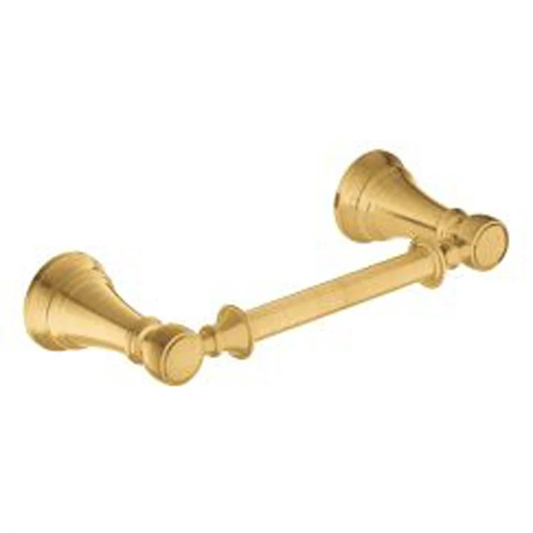 Toilet Paper Holder Weymouth Pivoting Brushed Gold Metal 10 x 2 Inch 3-13/16 Inch Concealed Screw - Frankwebs