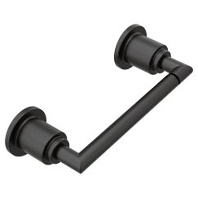 Toilet Paper Holder Arris Pivoting Matte Black Zinc 8-1/2 x 2-1/16 Inch 3-1/8 Inch Concealed Screw - Frankwebs