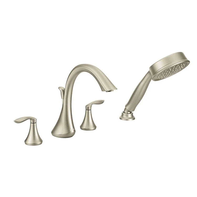 Eva Two Handle Roman Tub Faucet with Handshower - Frankwebs