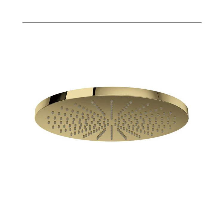 Showerhead Rodello 1 Function Unlacquered Brass 12 Inch 1.8 Gallons per Minute Round Rain - Frankwebs