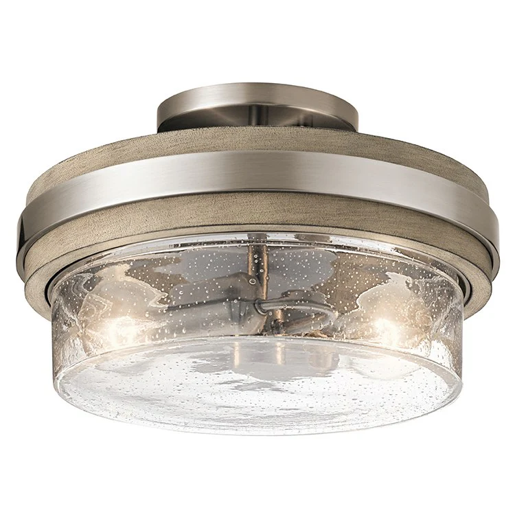 Grand Bank Two-Light Semi-Flush Mount Ceiling Fixture - Frankwebs