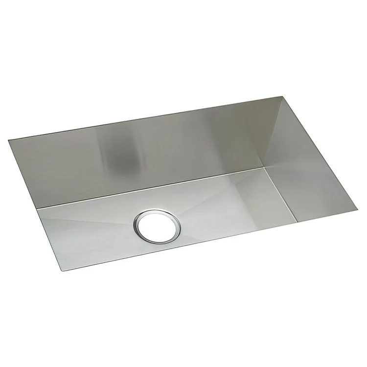 Kitchen Sink Crosstown 30.5 x 18.5 Inch Single Bowl Zero Radius Sink Features Tight Corners Polished Satin Undermount Drain Location Rear Center Includes 1000001404 Template - Frankwebs
