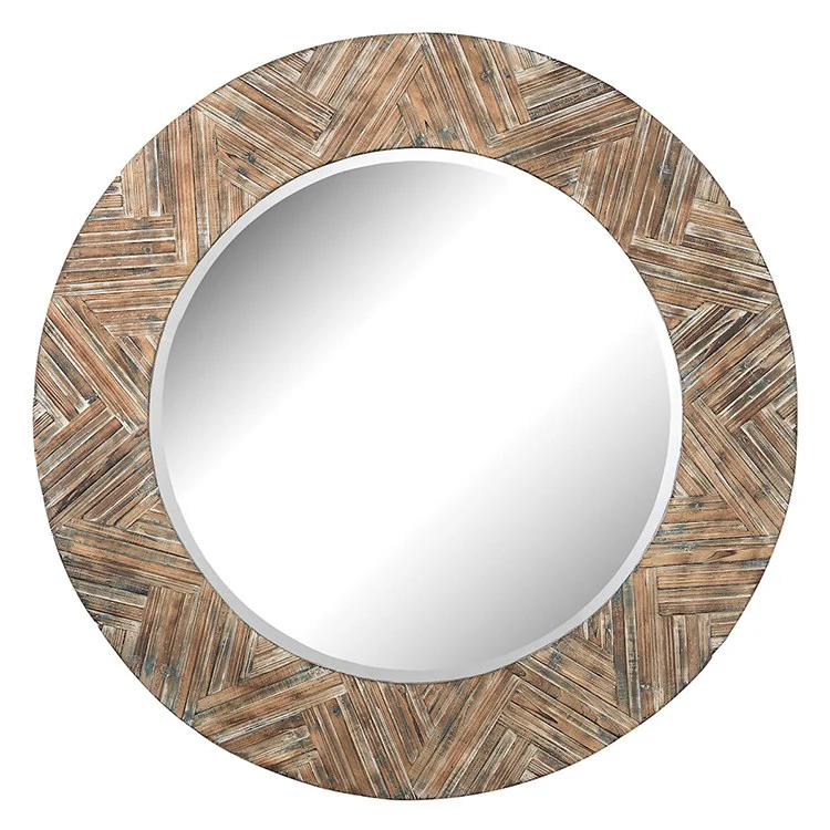Large Round Wood Mirror - Frankwebs