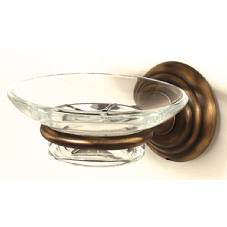 Soap Dish Embassy Bath Chocolate Bronze Concealed Wall Mount Round 5-1/4 x 4-1/4 x 2-5/8 Inch - Frankwebs