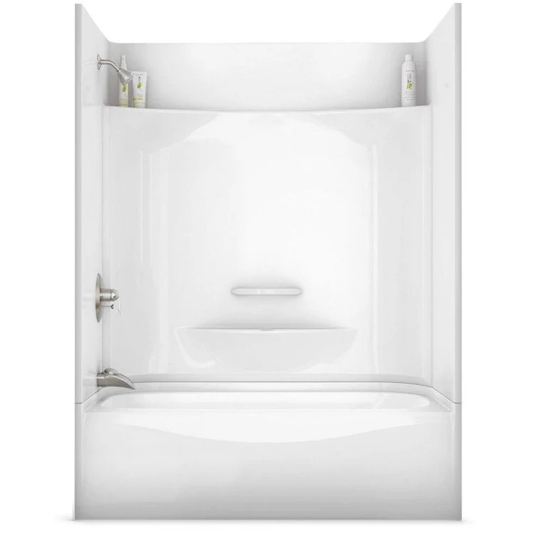 Shower Module KDS 3060 59-3/4 x 30 x 81-1/8 Inch AcrylX White 4 Pieces Right Hand Seat - Frankwebs