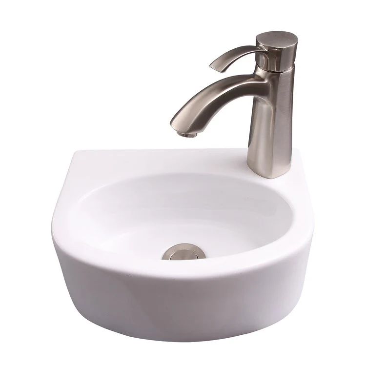 Lavatory Sink Cadiz Wall Hung 12-1/4 Inch 12 Inch Spread White - Frankwebs