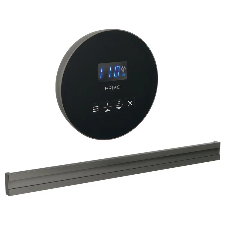 Steam Kit Mystix Lumicoat Luxe Gold Elemental with Round Steam Control & Bilateral Steam Head 2 User Presets Selectable RapidMist Patented Dual Sensor Technology - Frankwebs