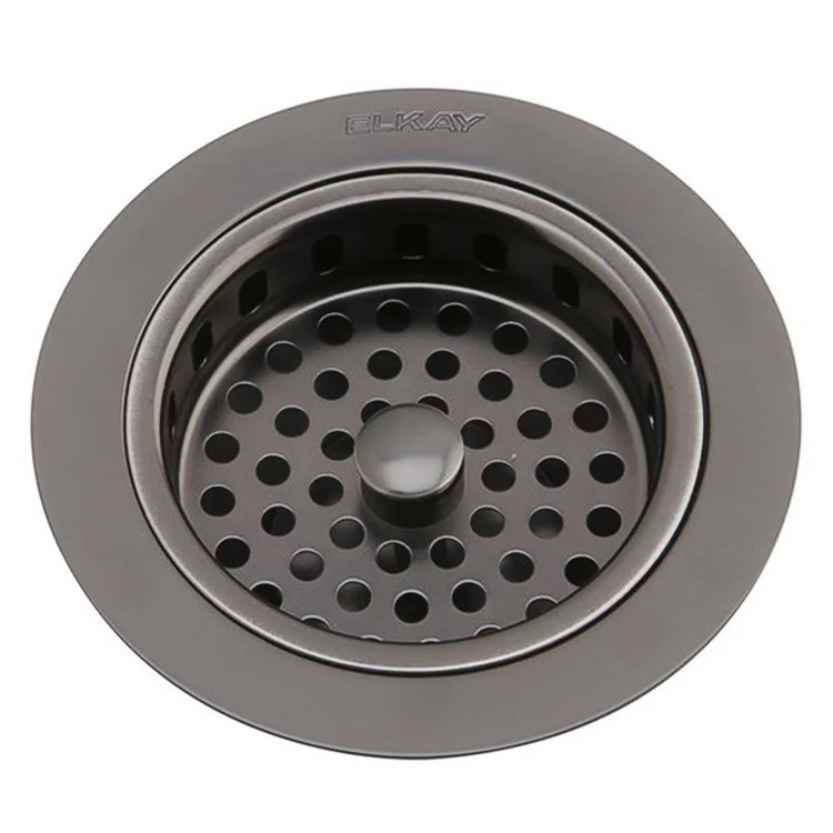 Drain Fitting with Basket and Rubber Stopper 5 x 4 Inch Brass 4-1/2 Inch - Frankwebs