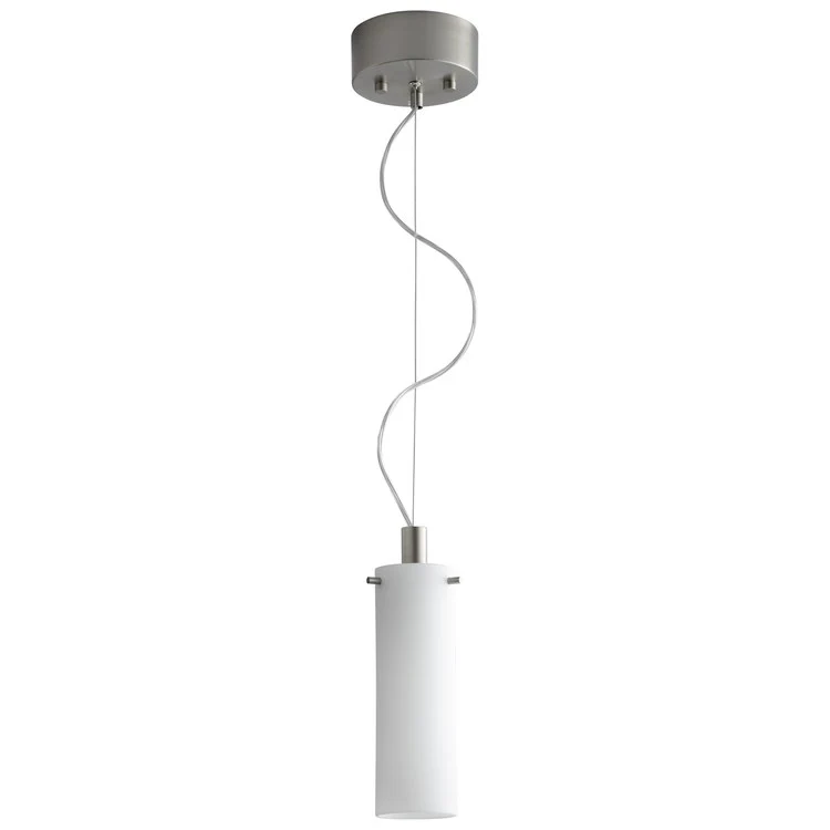 Lotus Single-Light CLF Mini Pendant - Satin Nickel - Frankwebs