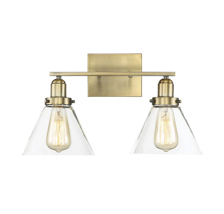 Drake Two-Light Bathroom Vanity Fixture - Frankwebs