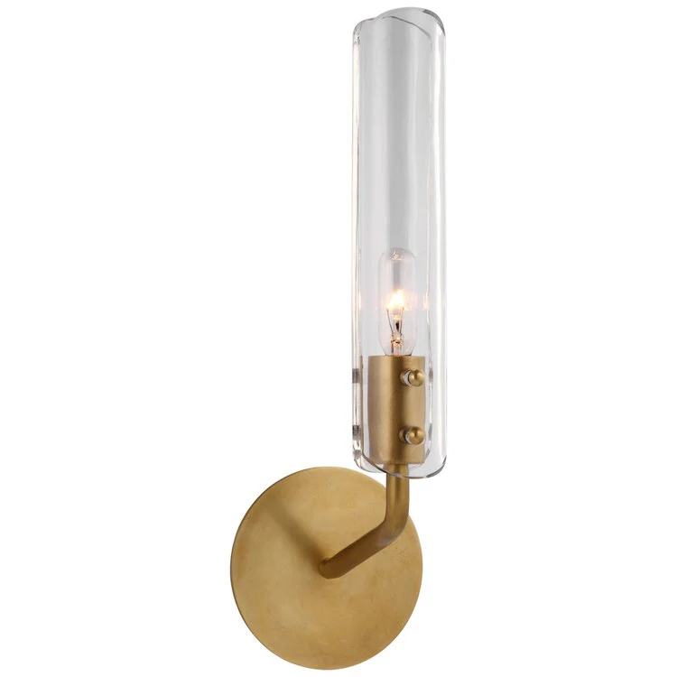 Sconce Casoria 1 Lamp Bronze Clear - Frankwebs